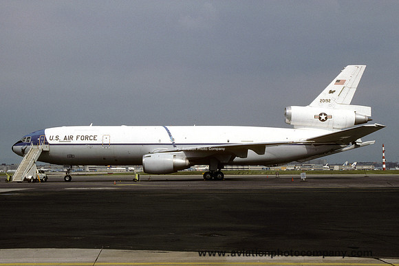 USAF 68th Air Refueling Wing McDonnell Douglas KC-10A Extender 82-0192 at Rhein Main (1989)