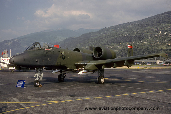USAF 81st Tactical Fighter Wing 78th Tactical Fighter Squadron Fairchild A-10A Thunderbolt 80-0143/WR (1989)