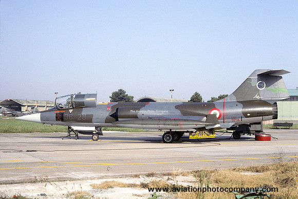 Italian Air Force 36 Stormo Lockheed F-104S Starfighter MM6943/36-20 (1991)