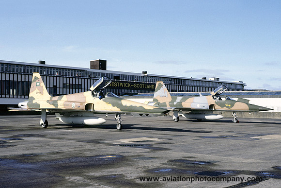 Saudi Arabian Air Force Northrop RF-5E 40200 at Prestwick (1985)