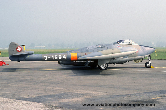 Swiss Air Force De Havilland Venom FB.50 J-1594 (1978)