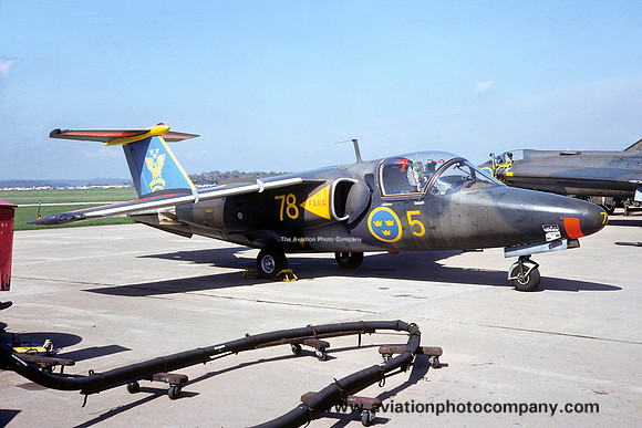 Swedish Air Force F5 Aero Team SAAB 105 Sk60A 60078 (1976)