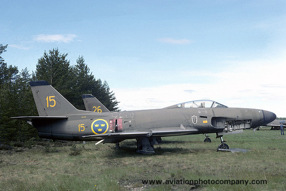 Swedish Air Force F15 SAAB Lansen A-32A 32139/15 (1977)