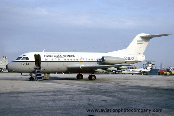 Argentinian Air Force Fokker F-28-1000 Fellowship TC-52 (1991)