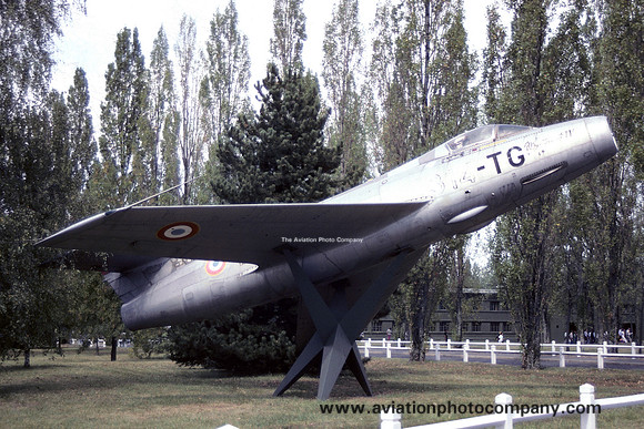 French Air Force Dassault Mystere 4A 22 displayed at Tours (1991)