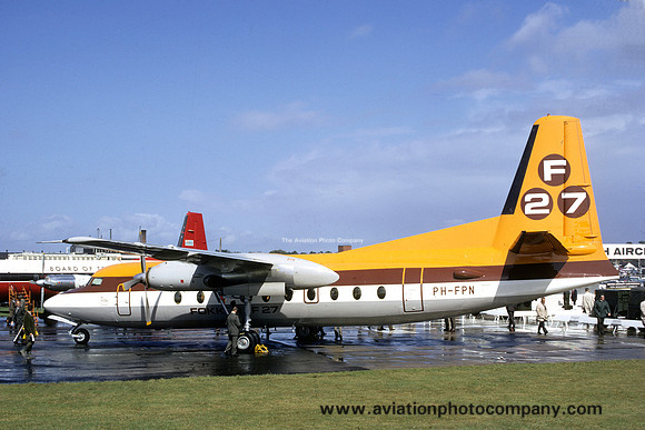 Fokker F-27-600 Friendship PH=-FPN at Farnborough (1970)