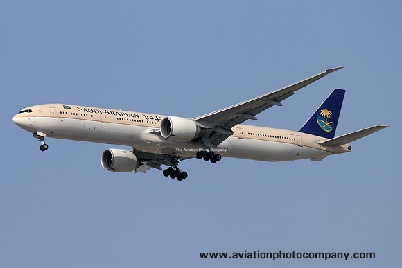 Saudi Arabian Airlines Boeing 777-300ER HZ-AK17 at Dubai (2016)
