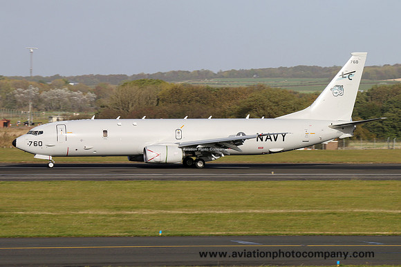 US Navy VP-8 Boeing P-8A Poseidon 168780/LC at Prestwick (2015)