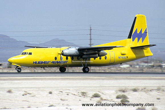 Hughes Airwest Fokker F-27 N748L (1974)