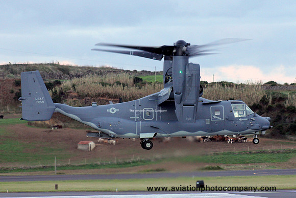 USAF 352 SOG 7 SOS Bell-Boeing CV-22B Osprey 11-0059 at Lajes (2013)