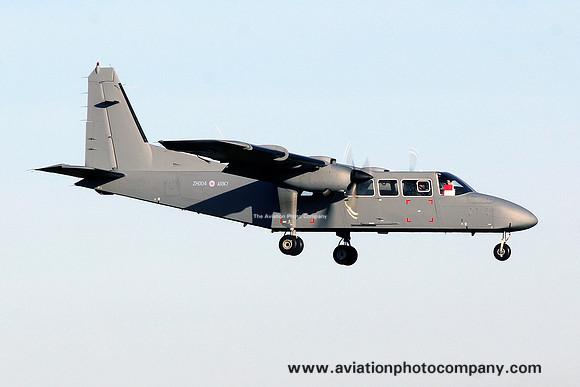 Army Air Corps Britten-Norman Defender T.3 ZH004 at Prestwick (2012)
