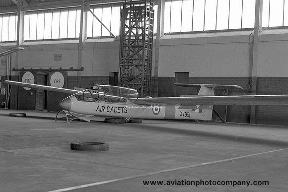 RAF Air Cadets 611 Gliding School Slingsby T.55 XV951 (1968)
