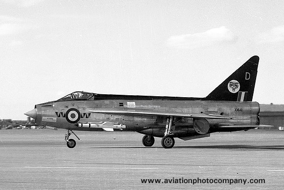 RAF 74 Squadron English Electric Lightning F.1 XM141/D (1962)