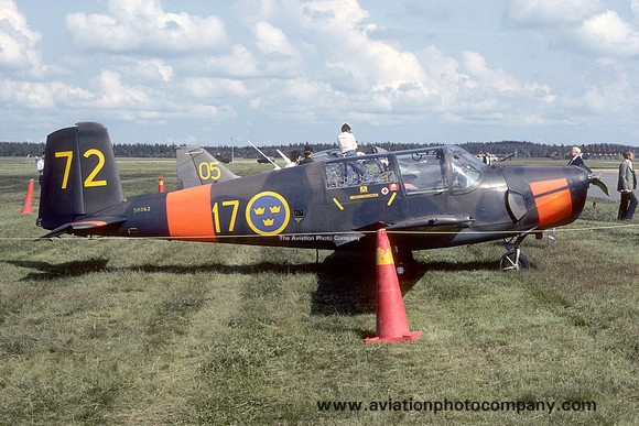 Swedish Air Force F17 SAAB Safir Sk-50 50062/72 (1984)