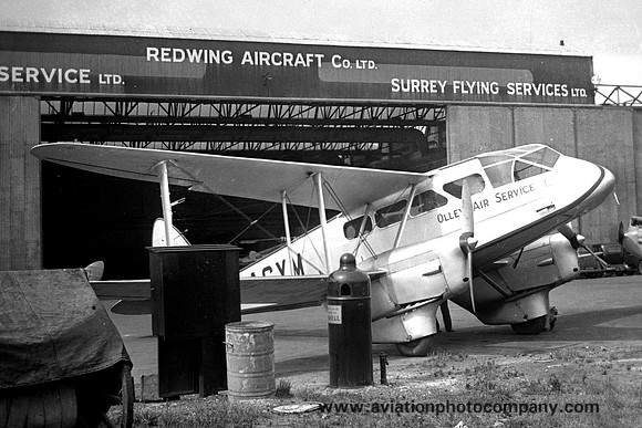 Olley Air Service De Havilland Dragon Rapide G-ACYM (1938)