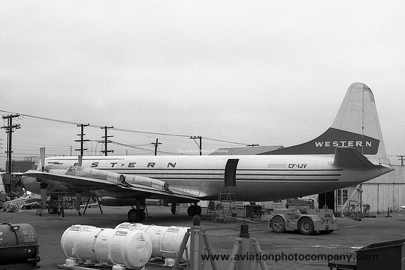 Western Airlines Lockheed L-188 Electra CF-IJV