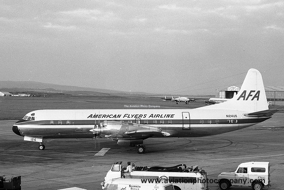 American Flyers Airline Lockheed L-188 Electra N125US at Shannon