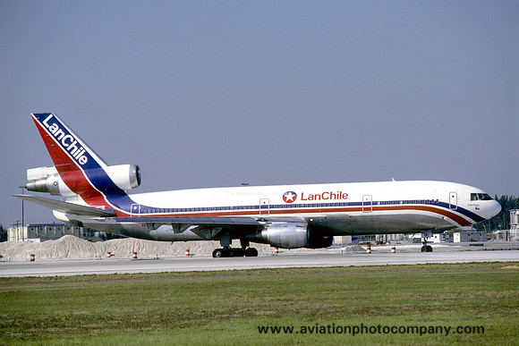 LAN Chile Douglas DC-10-30 CC-CJS at Miami (1986)