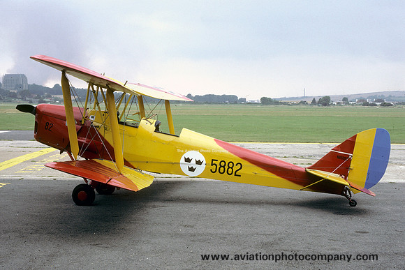 De Havilland Tiger Moth N85882 at Shoreham (1986)