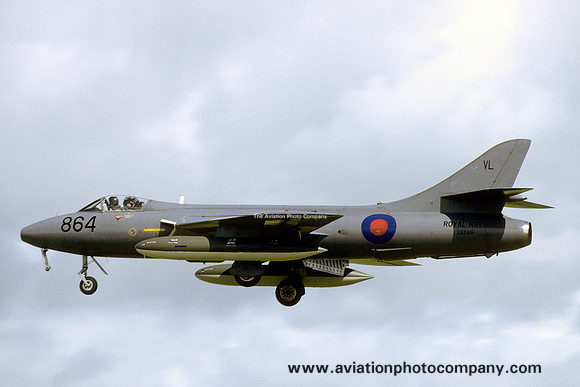 Royal Navy FRADU Hawker Hunter GA.11 XE689/VL864 (1992)
