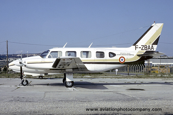 French Securite Civile Piper PA-31-310 Navajo F-ZBAA (1983)