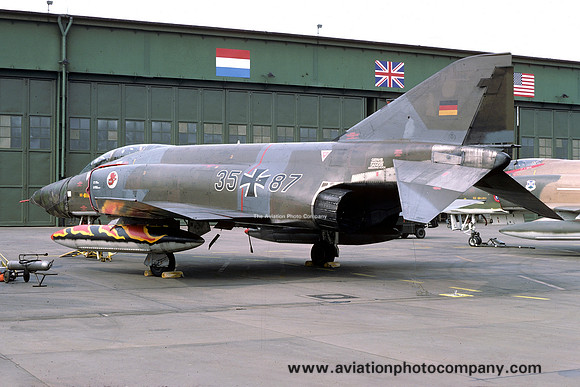 German Air Force AKG51 McDonnell RF-4E Phantom 35+87 at the Tactical Air Meet RAF Wildenrath (1978)