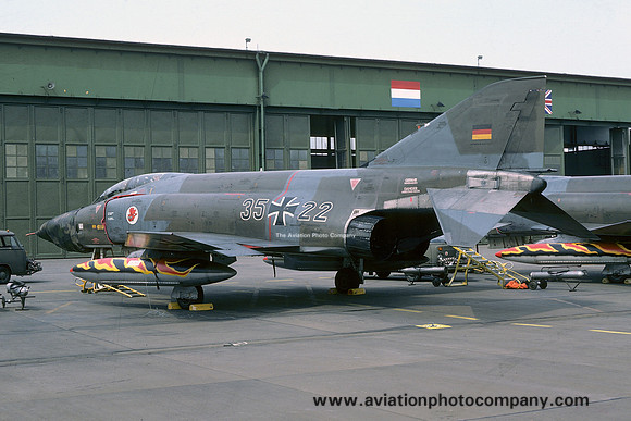 German Air Force AKG51 McDonnell RF-4E Phantom 35+22 at the Tactical Air Meet RAF Wildenrath (1978)