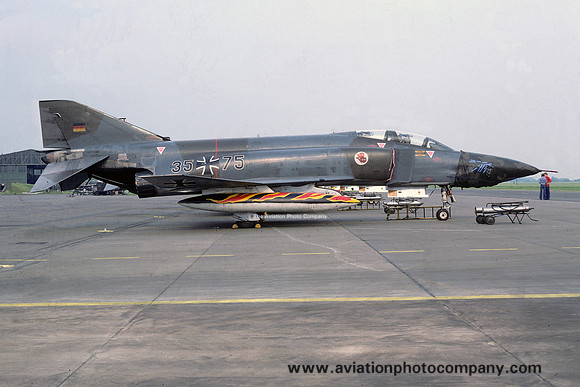 German Air Force AKG51 McDonnell RF-4E Phantom 35+75 at the Tactical Air Meet RAF Wildenrath (1978)