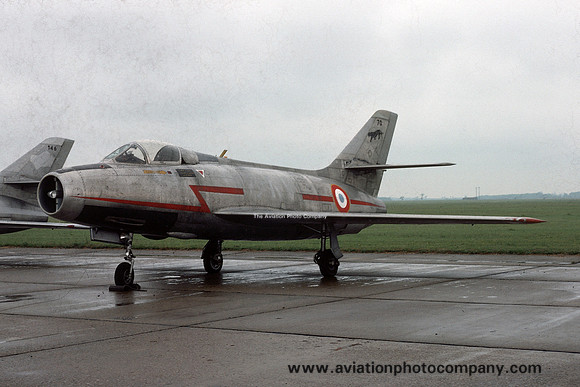 French Air Force Dassault Mystere 4A 70 stored at RAF Sculthorpe (1978)