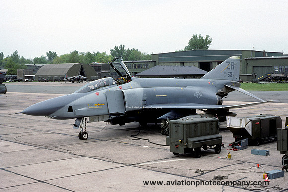 USAF 26th Tactical Reconnaissance Wing 38th Tactical Reconnaissance Squadron McDonnell RF-4C Phantom 72-0153/ZR (1989)