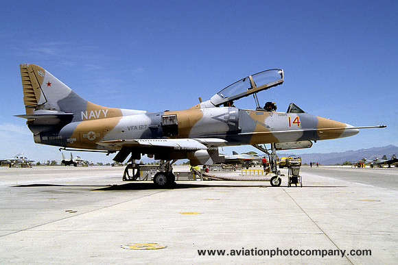 US Navy VFA-127 Douglas TA-4J Skyhawk 158465/NJ-714 (1989)