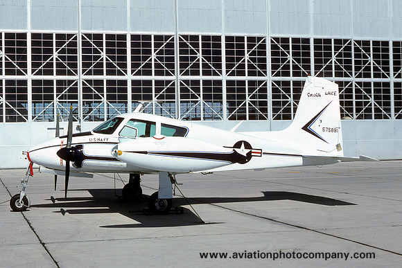 US Navy China Lake Cessna U-3A Blue Canoe 575891 (1976)