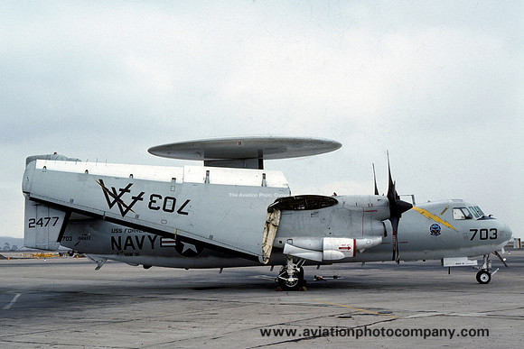 US Navy VAW-111 Grumman E-2B Hawkeye 152477/AA-703 (1975)
