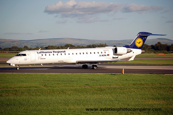 Lufthansa Cityline Canadair CRJ-700 D-ACPA at Manchester (2006)