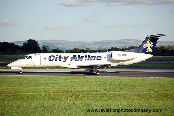 City Airlines Embraer ERJ-135LR SE-RAB at Manchester (2006)