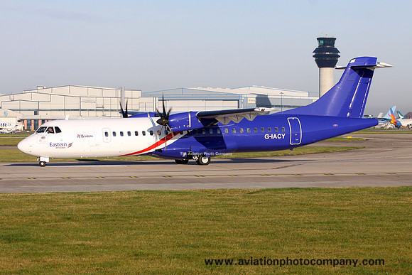 Eastern Airways/Bristow ATR-72-600 G-IACY at Manchester (2017)