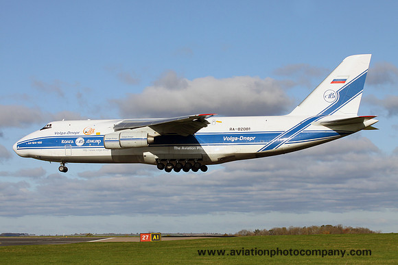 Volga Dnepr Antonov An-124-100 RA-82081 at East Midlands (2017)