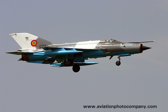 Romanian Air Force BA 86 Mikoyan MiG-21MF Lancer-C 6707 (2017)