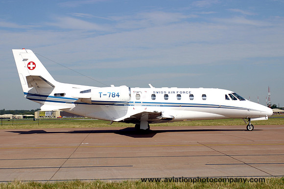 Swiss Air Force Cessna 560XL Citation Excel T-784 at RIAT Fairford (2006)