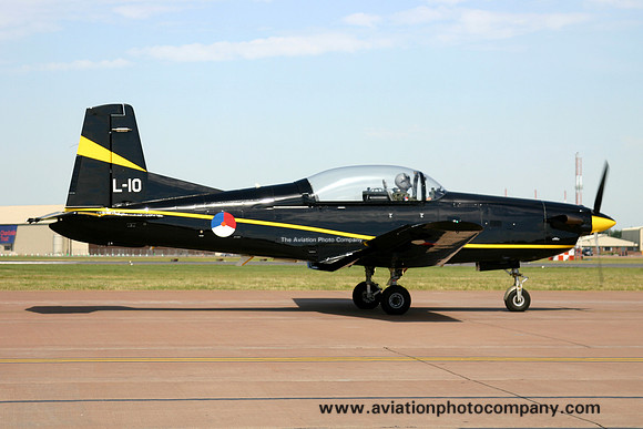 Dutch Air Force EMVO Pilatus PC-7 L-10 at RIAT Fairford (2006)