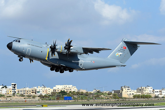 Turkish Air Force 221 Filo Airbus A.400M 16-0055 at Malta Luqa (2017)