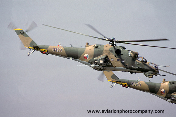 Czech Air Force 51 VRP Mil Mi-24D 0151 (1991)