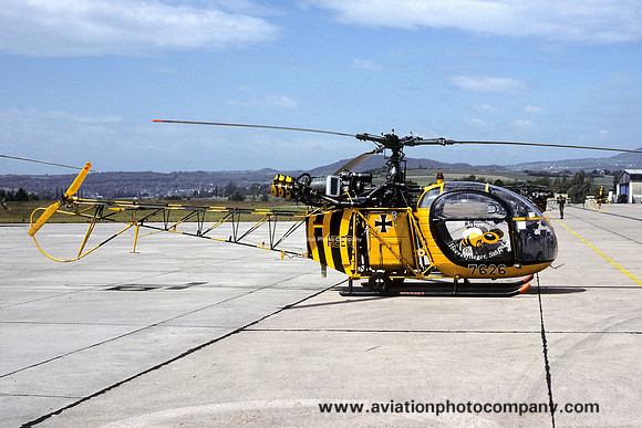 German Army HFS15 Sud Alouette II 76+26 (1991)