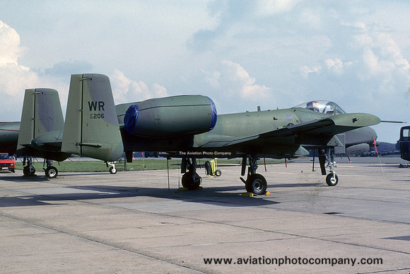 USAF 81 TFW Fairchild A-10A Thunderbolt 80-0206/WR (1989)