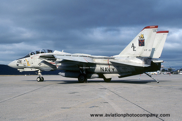 US Navy VF-11 Grumman F-14A Tomcat 161859/AE-105 (1989)