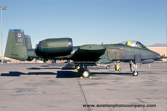 USAF 343 TFW 18 TFS Fairchild A-10A Thunderbolt 80-0254/AK (1989)