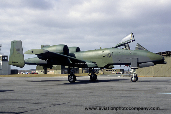 USAF 81 TFW Fairchild A-10A Thunderbolt 81-0963/WR (1989)
