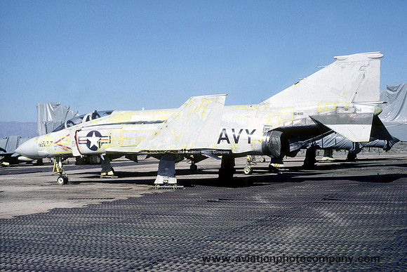 US Navy McDonnell F-4N Phantom 151461 stored at China Lake (1989)