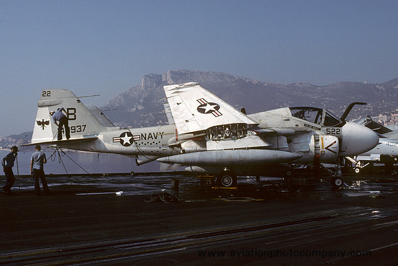US Navy VA-85 Grumman KA-6D Intruder 149937/AB-522 on board USS America (1989)