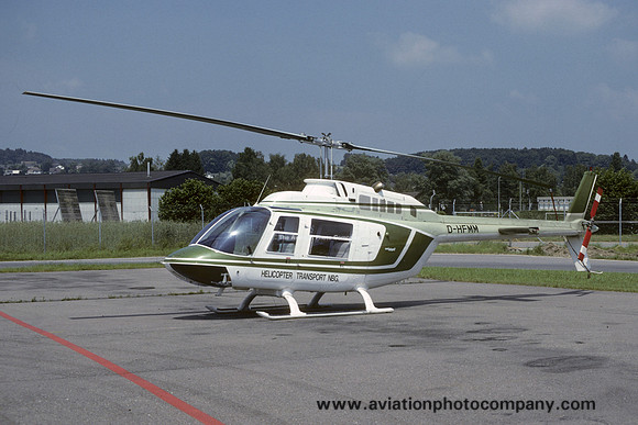 Helicopter Transport NBG Bell 206B Jet Ranger III D-HFMM (1986)